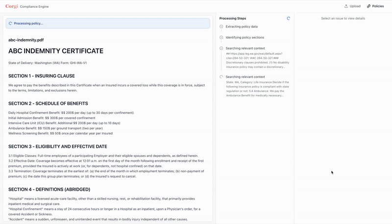 Real-time data capture workflow